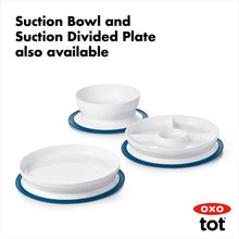 Load image into Gallery viewer, OXO Tot Stick & Stay Suction Divided Plate - Navy