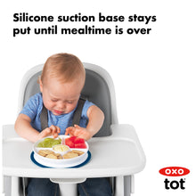 Load image into Gallery viewer, OXO Tot Stick & Stay Suction Divided Plate - Navy