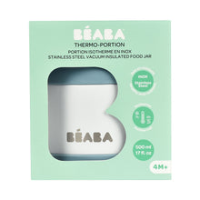 Load image into Gallery viewer, Beaba Stainless Steel Food Container 500ml - Baltic Blue/White