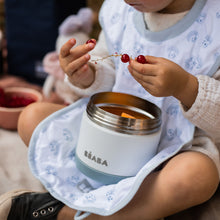Load image into Gallery viewer, Beaba Stainless Steel Food Container 500ml - Baltic Blue/White