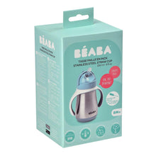 Load image into Gallery viewer, Beaba Stainless Steel Straw Cup 250ml - Windy Blue