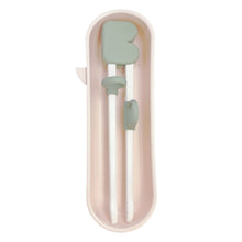 Load image into Gallery viewer, Beaba 3 in 1 Learning Chopsticks - Green Blue