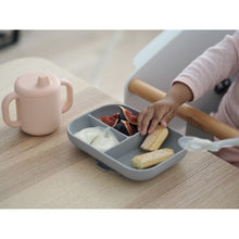 Load image into Gallery viewer, Beaba Silicone Learning Set - Pink/Grey