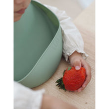 Load image into Gallery viewer, Beaba Silicone Bib 2 Pack - Sage Green/Light Grey