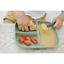Load image into Gallery viewer, Beaba Silicone Suction Divided Plate - Sage Green