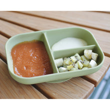 Load image into Gallery viewer, Beaba Silicone Suction Divided Plate - Sage Green