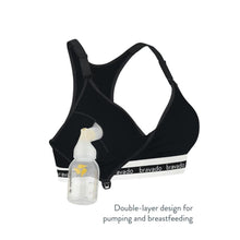 Load image into Gallery viewer, Bravado Designs Original Pumping And Nursing Bra - Sustainable - Black S