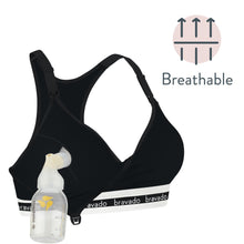 Load image into Gallery viewer, Bravado Designs Original Pumping And Nursing Bra - Sustainable - Black S
