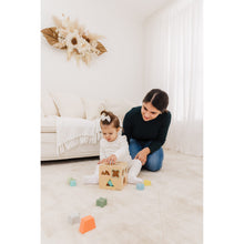 Load image into Gallery viewer, Bubble Wooden Shape Sorting Cube