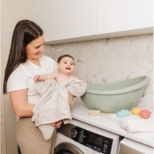 Load image into Gallery viewer, Bubble Cuddle Baby Bath with Bath Seat - Sage