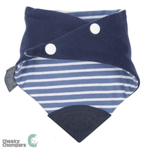 Load image into Gallery viewer, Cheeky Chompers Neckerchew - Preppy Stripes