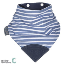Load image into Gallery viewer, Cheeky Chompers Neckerchew - Preppy Stripes