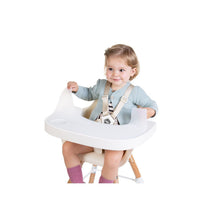 Load image into Gallery viewer, Childhome Evolu Feeding Tray + Silicone Placemat - White