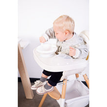 Load image into Gallery viewer, Childhome Evolu Feeding Tray + Silicone Placemat - White