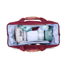 Load image into Gallery viewer, Childhome Mommy Bag Signature Nursery Bag - Urban Burgundy