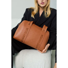 Load image into Gallery viewer, Childhome Mommy Club Signature Nursery Bag - Vegan Leather Brown