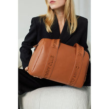 Load image into Gallery viewer, Childhome Mommy Club Signature Nursery Bag - Vegan Leather Brown