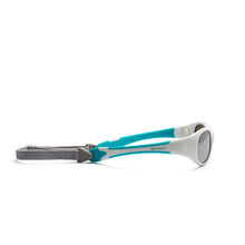 Load image into Gallery viewer, Koolsun Flex Baby Sunglasses - White Aqua 0-3 yrs