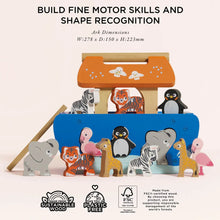 Load image into Gallery viewer, Le Toy Van Noah's Ark & Animals Shape Sorter