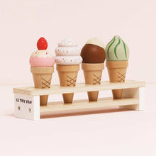 Load image into Gallery viewer, Le Toy Van Wooden Ice Cream Cones Set