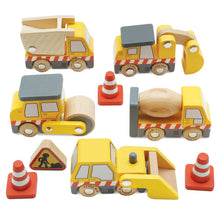 Load image into Gallery viewer, Le Toy Van Wooden Construction Vehicles