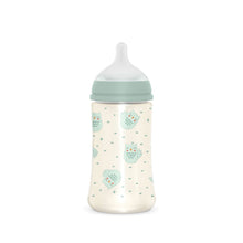 Load image into Gallery viewer, Suavinex 270ml Polyamide Premium Bottle with Medium Flow SX Pro Physiological Silicone Teat - Bonhomia Feather Green