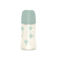 Load image into Gallery viewer, Suavinex 270ml Polyamide Premium Bottle with Medium Flow SX Pro Physiological Silicone Teat - Bonhomia Feather Green