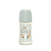 Suavinex Wonderland Baby Bottle SX Pro 270ml Medium Flow 3+ Months - Strips Blue Turquoise
