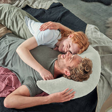 Load image into Gallery viewer, Theraline Plushy Moon Cuddle & Nursing Pillow - Cream