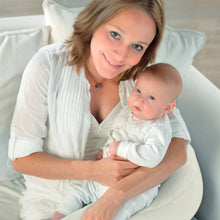 Load image into Gallery viewer, Theraline Plushy Moon Cuddle & Nursing Pillow - Cream