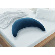 Load image into Gallery viewer, Theraline Plushy Moon Cuddle & Nursing Pillow - Dark Blue