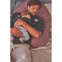 Load image into Gallery viewer, Theraline The Original Maternity and Nursing Pillow - Melange Rosewood Bamboo