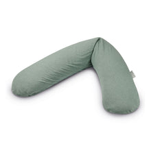 Load image into Gallery viewer, Theraline The Original Maternity and Nursing Pillow - Melange Green Grey Bamboo