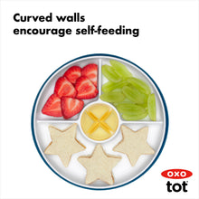Load image into Gallery viewer, OXO Tot Stick &amp; Stay Suction Divided Plate - Navy

