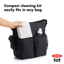Load image into Gallery viewer, OXO Tot On the Go Drying Rack &amp; Bottle Brush - Grey

