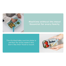 Load image into Gallery viewer, Beaba Silicone Suction Divided Plate - Mineral Grey
