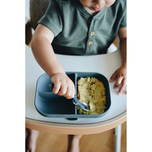 Load image into Gallery viewer, Beaba Silicone Suction Divided Plate - Mineral Grey
