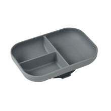 Load image into Gallery viewer, Beaba Silicone Suction Divided Plate - Mineral Grey
