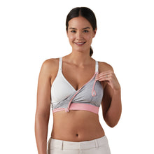 Load image into Gallery viewer, Bravado Designs Clip and Pump Hands-Free Nursing Bra Accessory - Dove Heather with Dusted Peony S
