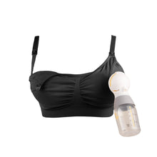 Load image into Gallery viewer, Bravado Designs 2 in 1 Pumping and Nursing Bra - Black XL
