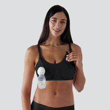 Load image into Gallery viewer, Bravado Designs 2 in 1 Pumping and Nursing Bra - Black XL
