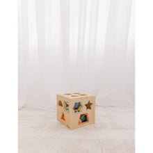 Load image into Gallery viewer, Bubble Wooden Shape Sorting Cube

