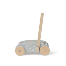 Load image into Gallery viewer, Bubble Wooden Baby Push Cart &amp; Walker with 45 Building Blocks
