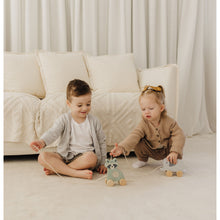 Load image into Gallery viewer, Bubble Wooden Elephant Pull Along Toy
