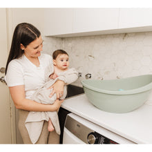 Load image into Gallery viewer, Bubble Cuddle Baby Bath with Bath Seat - Sage
