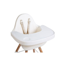Load image into Gallery viewer, Childhome Evolu Feeding Tray + Silicone Placemat - White
