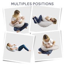 Load image into Gallery viewer, Red Castle Big Flopsy Maternity &amp; Nursing Pillow - Chambray Grey
