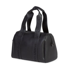 Load image into Gallery viewer, Childhome Mommy Club Signature Nursery Bag - Vegan Leather Black
