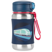 Load image into Gallery viewer, Skip Hop Spark Style Stainless Steel Straw Bottle - Train
