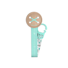 Load image into Gallery viewer, Suavinex Memories Button Soother Clip With Ribbon - Blue
